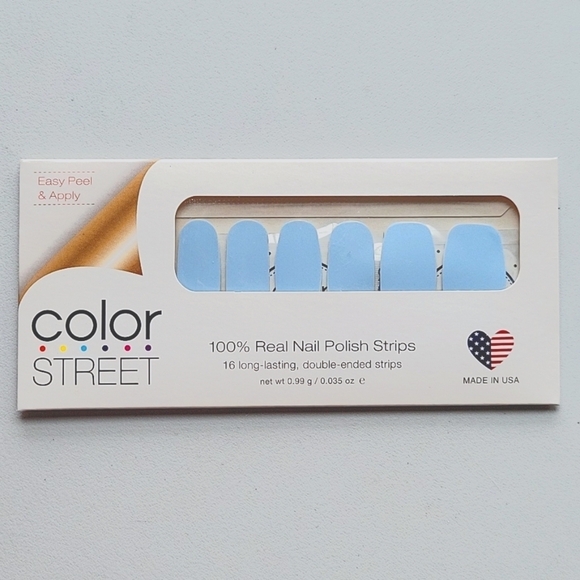 Color Street Aspen Sky Real Nail Polish Strips 16 Strips NEW - Picture 1 of 9